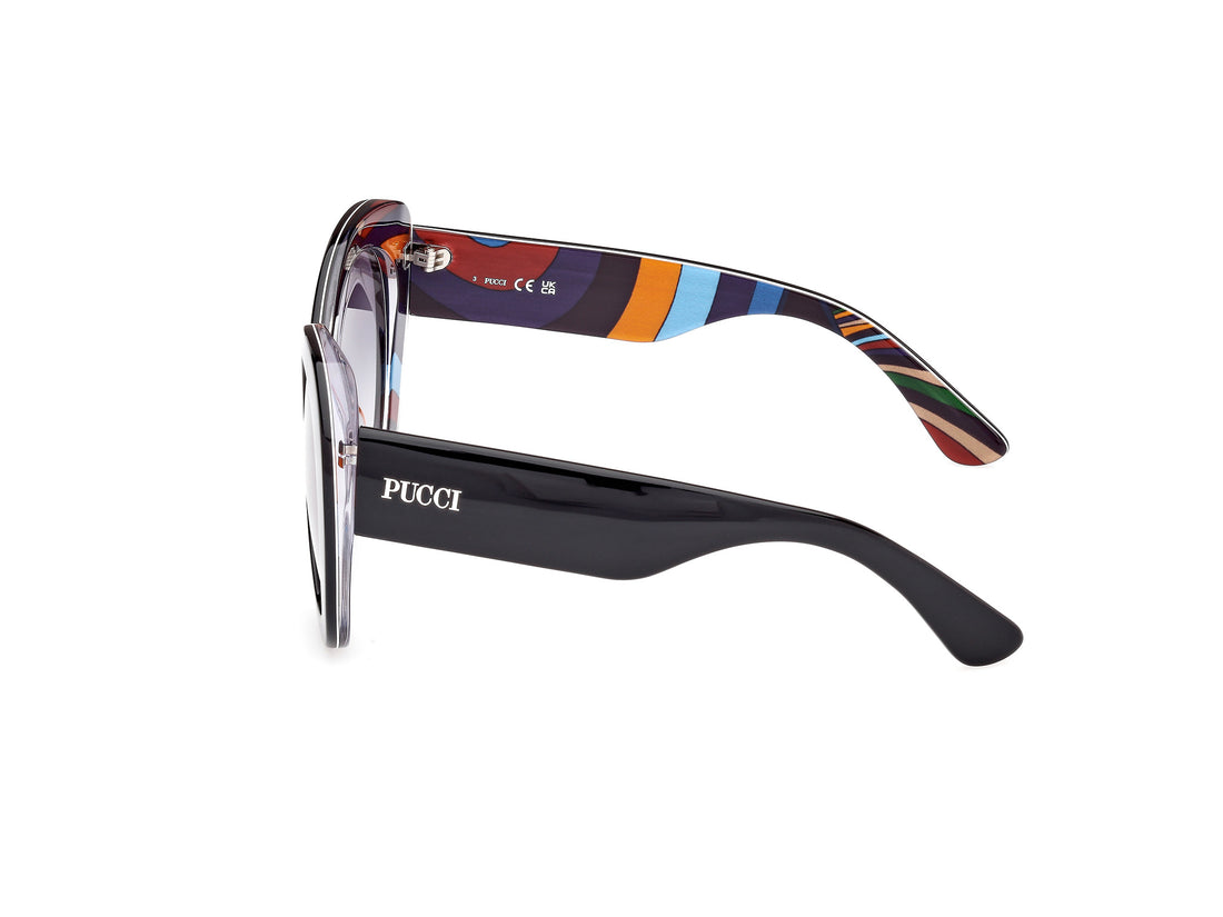 Gafas de sol emilio pucci ep0232 05w negro round femenino talla 56mm - Vista de detalle