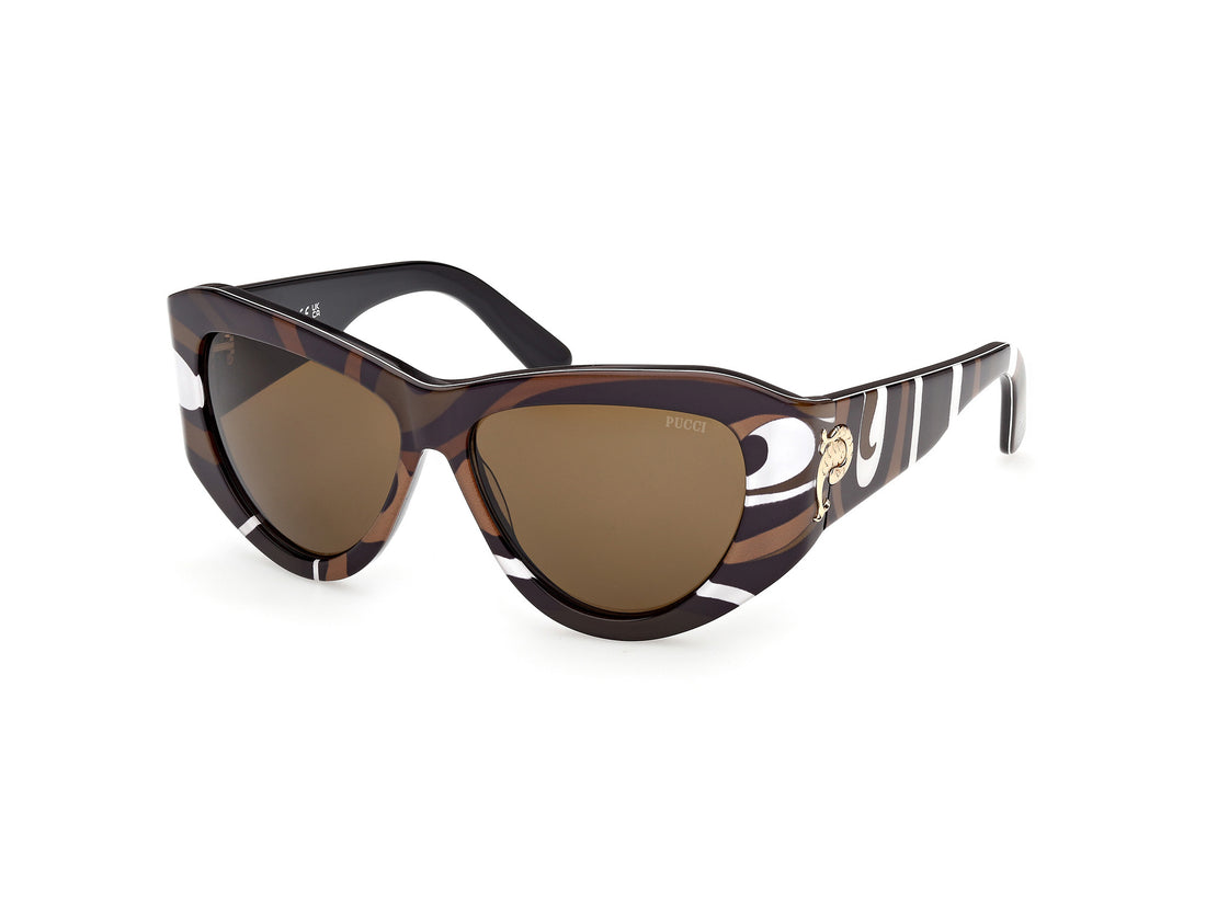 Occhiali da sole emilio pucci ep0241 99e estampado cat eye femenino taglia 58mm - Vista principale