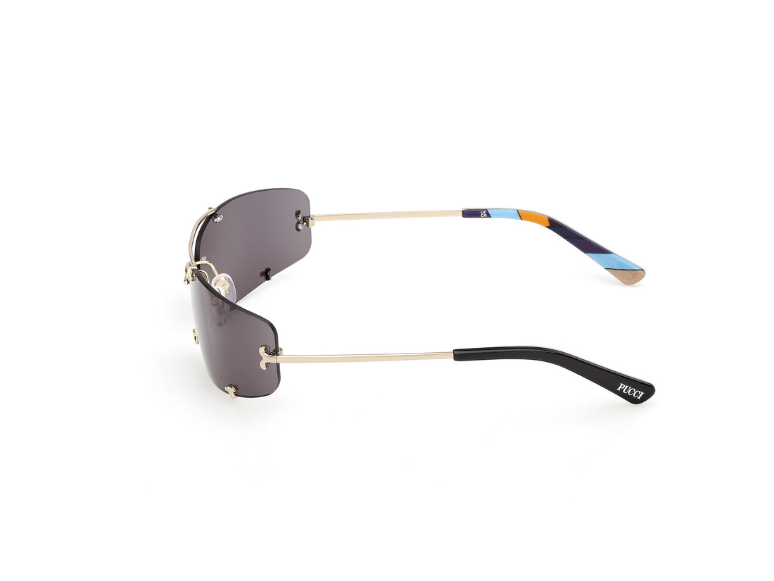 Gafas de sol emilio pucci ep0244 32a dorado shield femenino talla 72mm - Vista de detalle