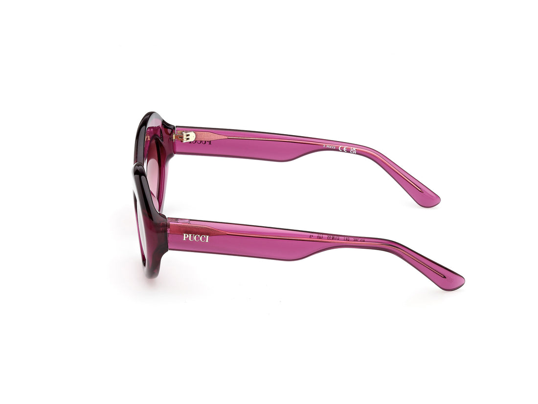 Occhiali da sole emilio pucci ep0246 81t violeta oval femenino taglia 52mm - Vista dettagliata