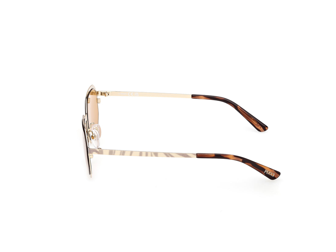 Gafas de sol emilio pucci ep0248 32e dorado geometric femenino talla 52mm - Vista de detalle