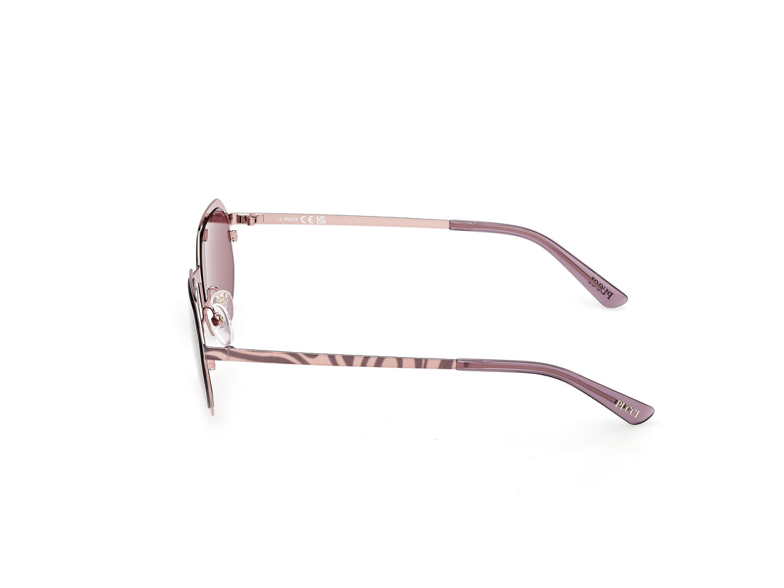 Occhiali da sole emilio pucci ep0248 74s rosa geometric femenino taglia 52mm - Vista dettagliata