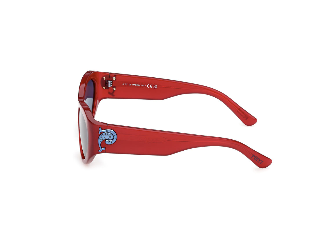 Occhiali da sole emilio pucci ep0249 66v rojo cat eye femenino taglia 54mm - Vista dettagliata