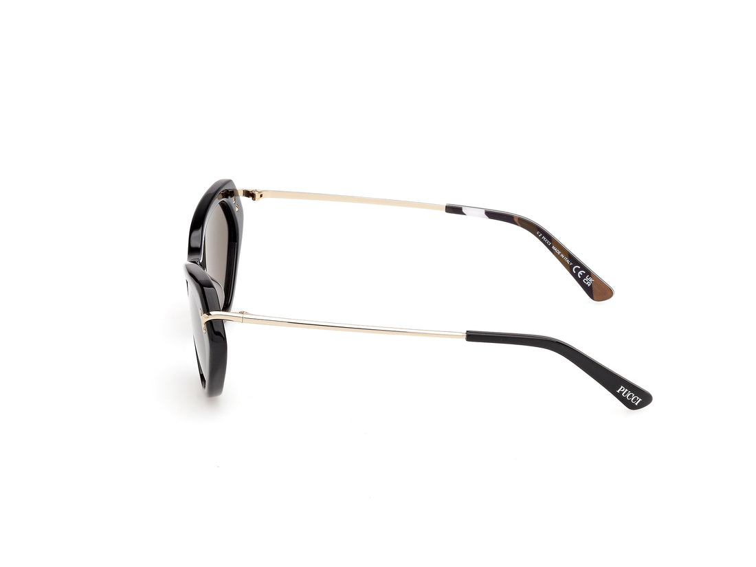 Gafas de sol emilio pucci ep0251 01e negro cat eye femenino talla 56mm - Vista de detalle