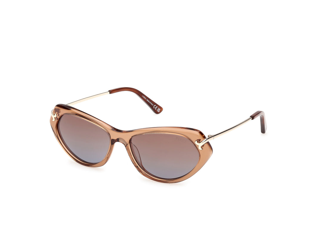 Gafas de sol emilio pucci ep0251 45f marron cat eye femenino talla 56mm - Vista principal