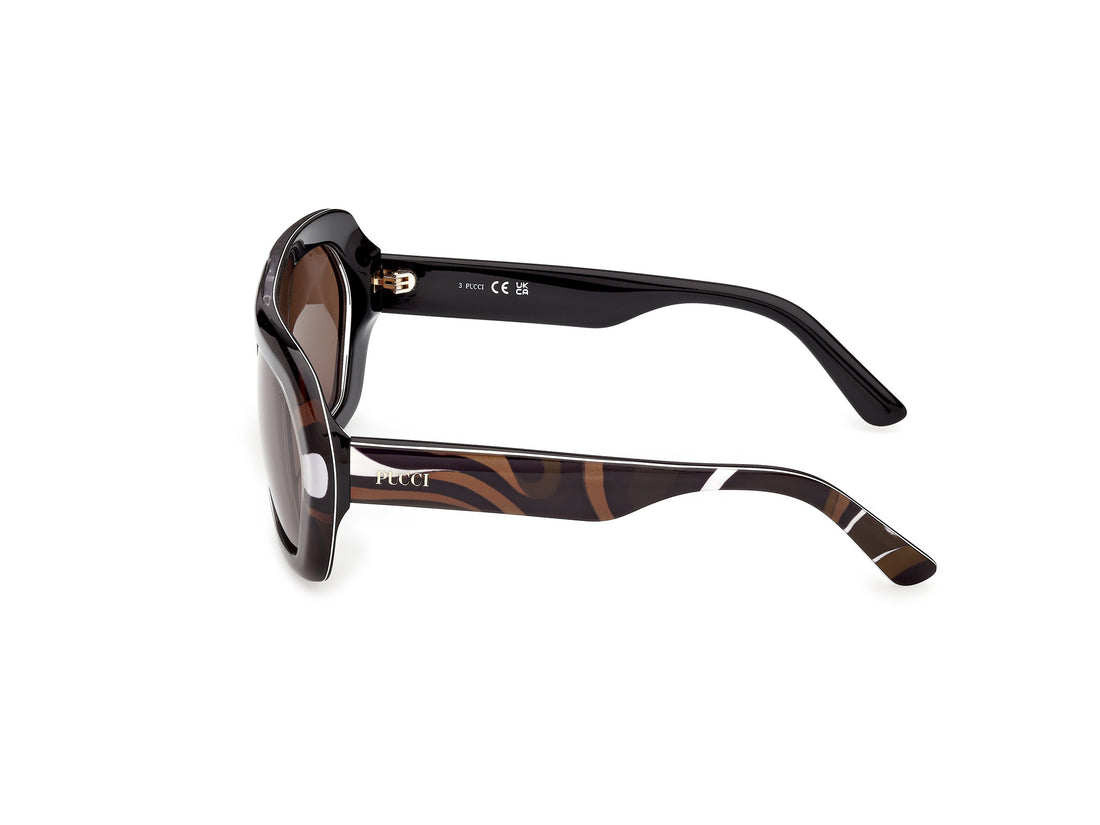 Occhiali da sole emilio pucci ep0252 99e estampado geometric femenino taglia 58mm - Vista dettagliata