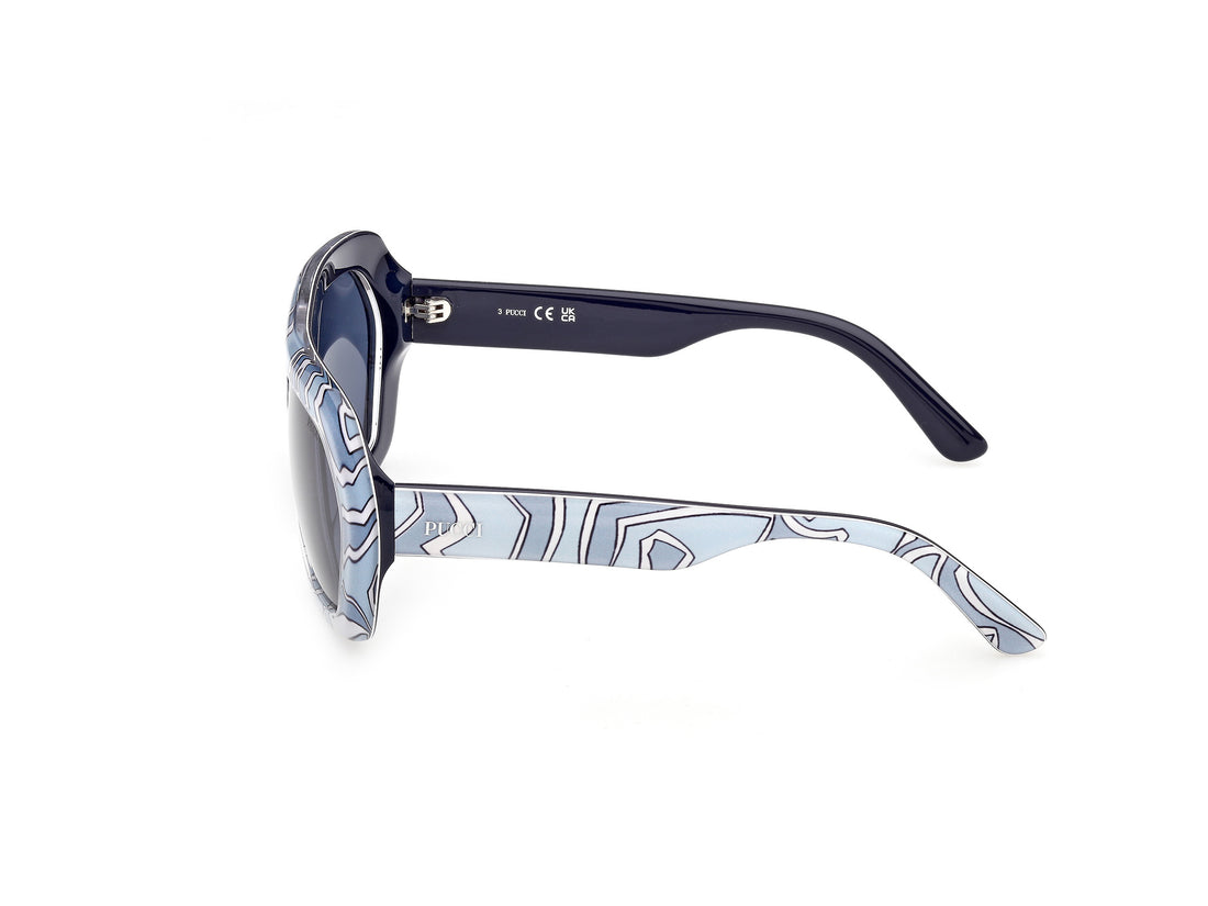 Occhiali da sole emilio pucci ep0252 99v estampado geometric femenino taglia 58mm - Vista dettagliata