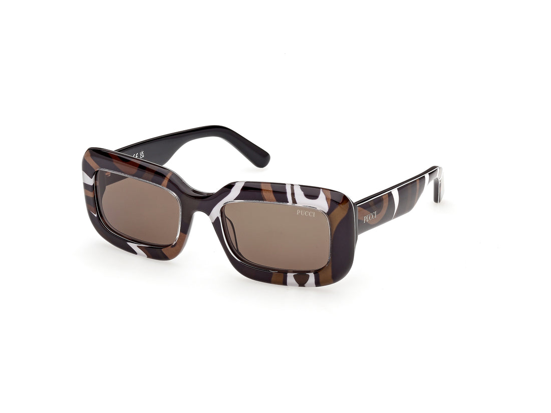 Occhiali da sole emilio pucci ep0253 99e estampado rectangular femenino taglia 52mm - Vista principale