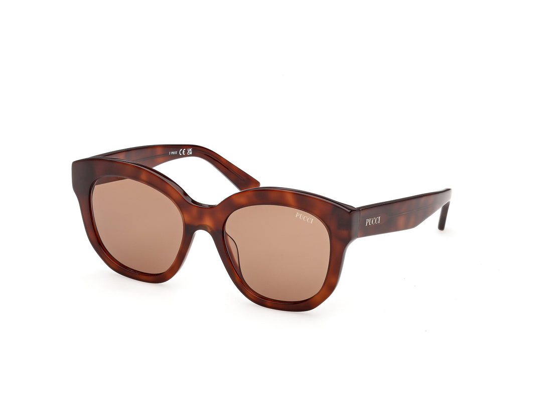 Occhiali da sole emilio pucci ep0254 53e havana geometric femenino taglia 53mm - Vista principale