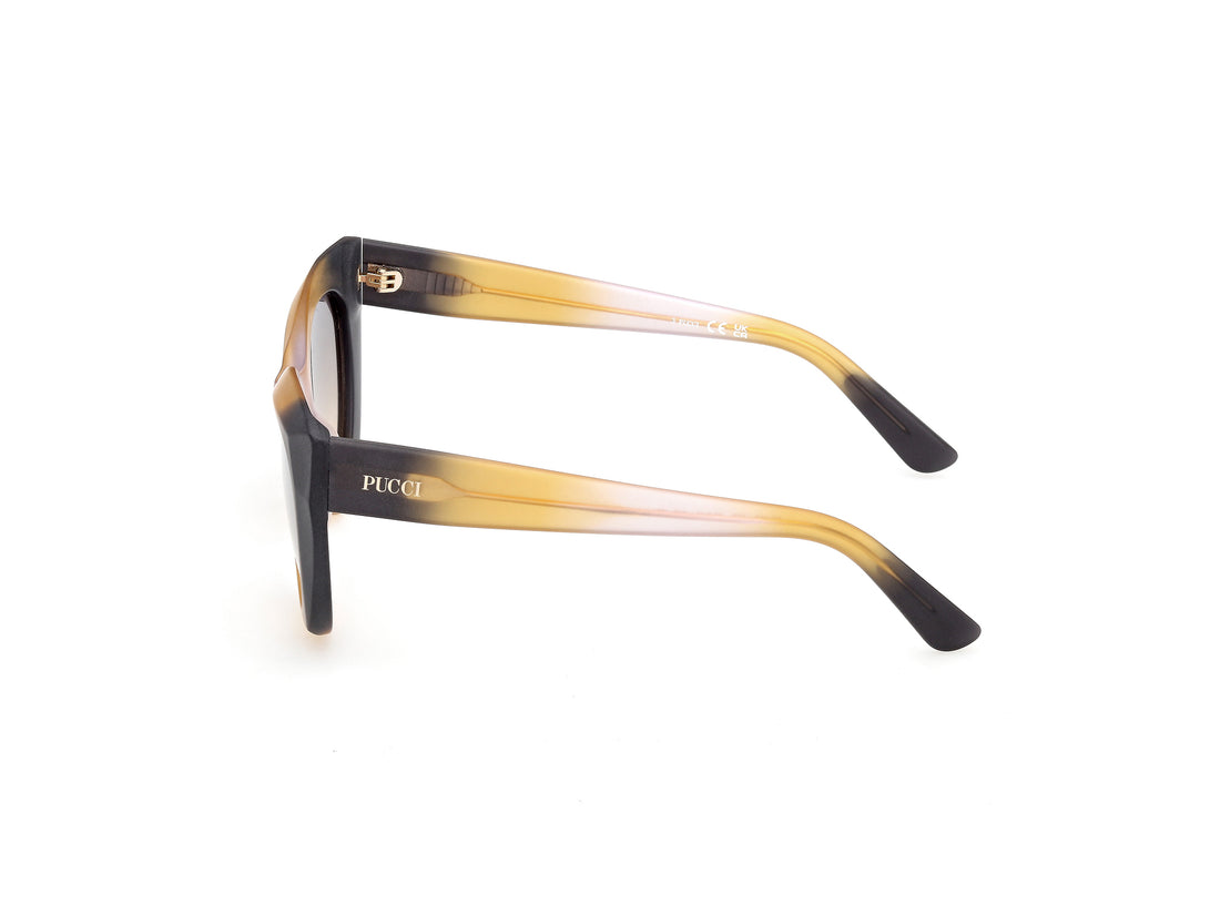 Occhiali da sole emilio pucci ep0257 05b negro geometric femenino taglia 53mm - Vista dettagliata