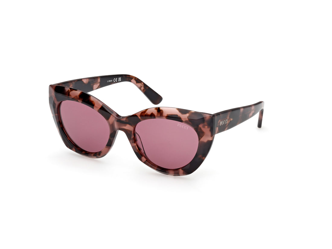 Occhiali da sole emilio pucci ep0257 55s havana geometric femenino taglia 53mm - Vista principale