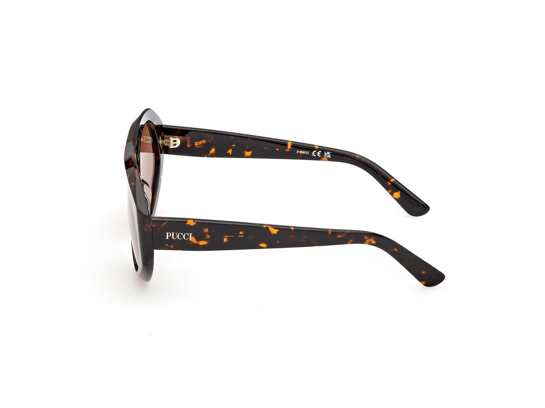 Occhiali da sole emilio pucci ep0258 52e havana navigator femenino taglia 58mm - Vista dettagliata