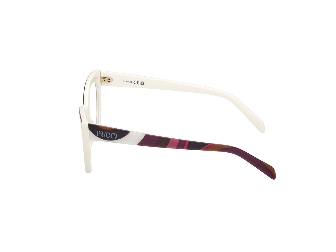 Prescription glasses emilio pucci ep5215 099 estampado cat eye femenino size 54mm - Detailed view