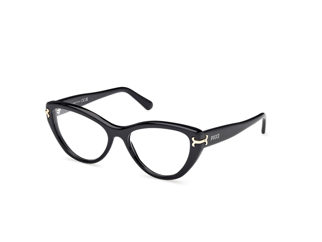 Prescription glasses emilio pucci ep5256 001 negro cat eye femenino size 54mm - Main view