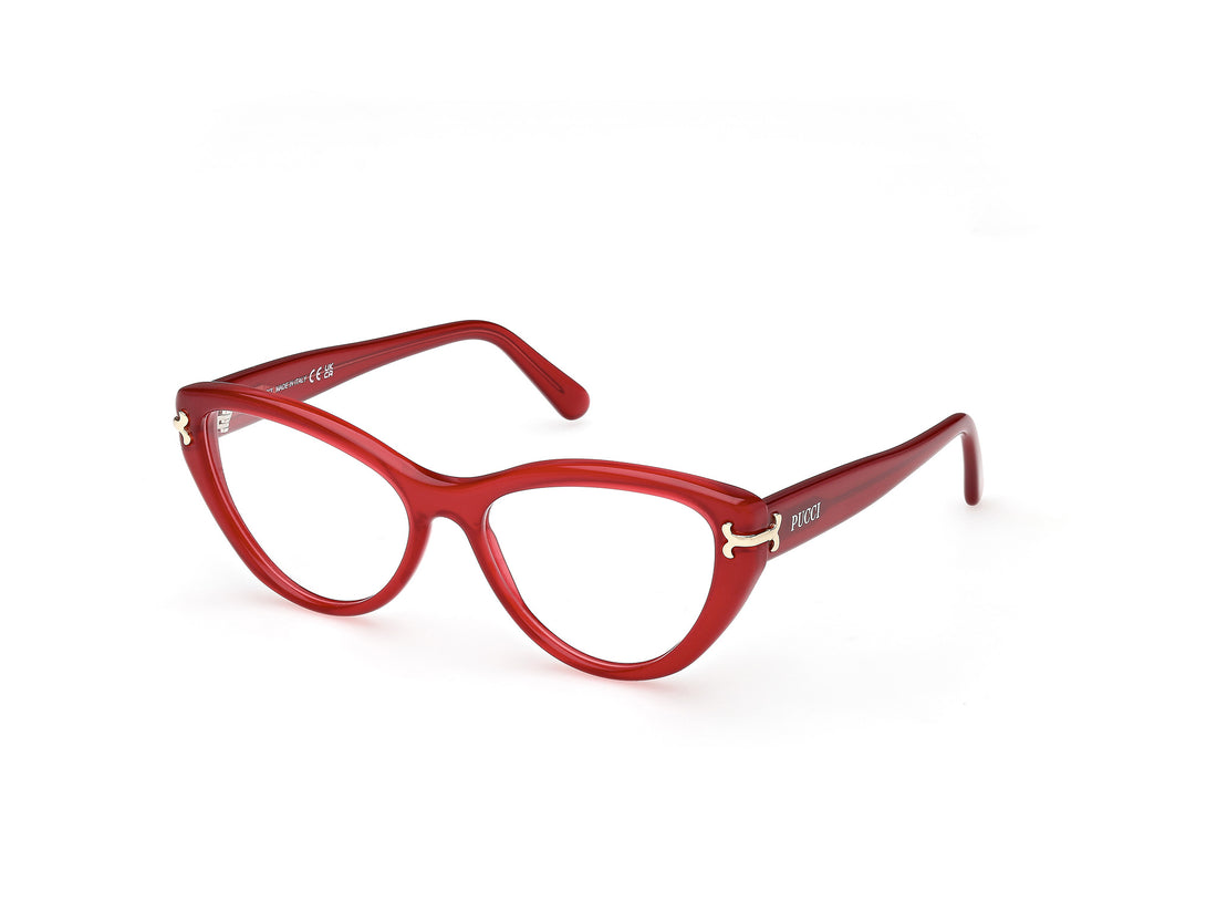 Prescription glasses emilio pucci ep5256 066 rojo cat eye femenino size 54mm - Main view