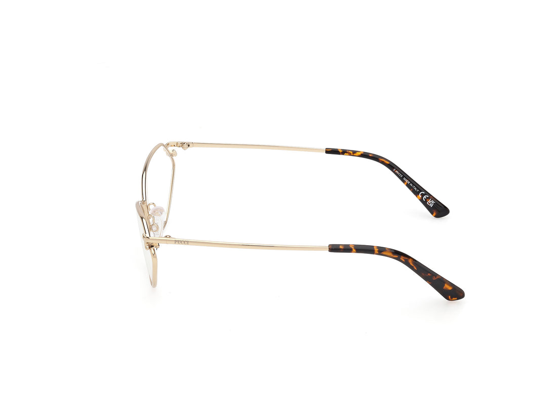 Prescription glasses emilio pucci ep5258 032 dorado geometric femenino size 60mm - Detailed view