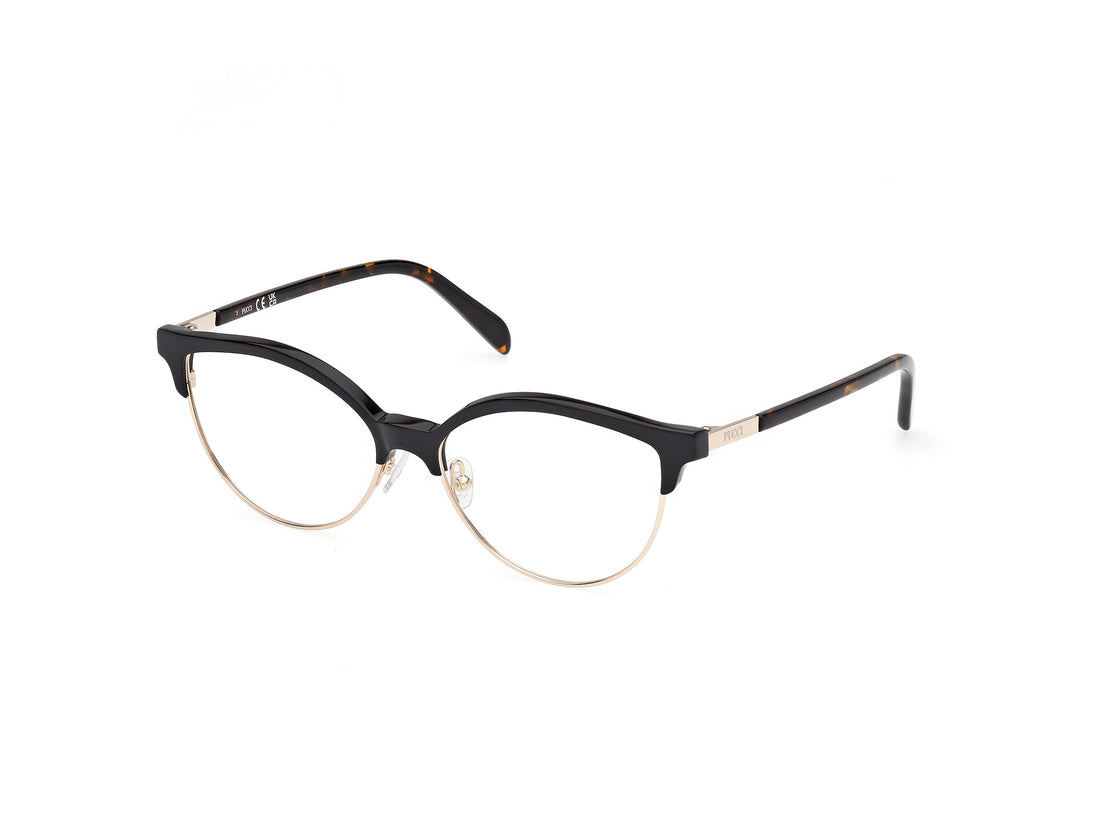 Prescription glasses emilio pucci ep5259 001 negro round femenino size 55mm - Main view