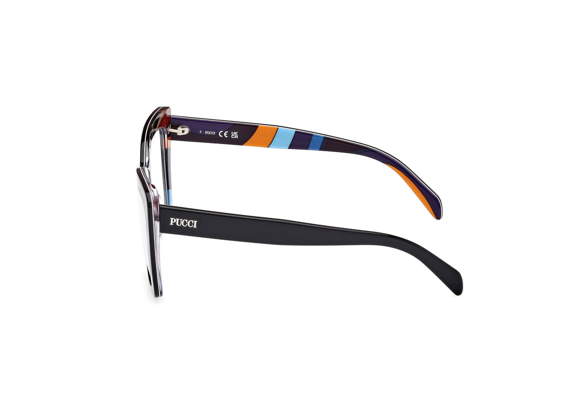 Prescription glasses emilio pucci ep5260 005 negro butterfly femenino size 56mm - Detailed view