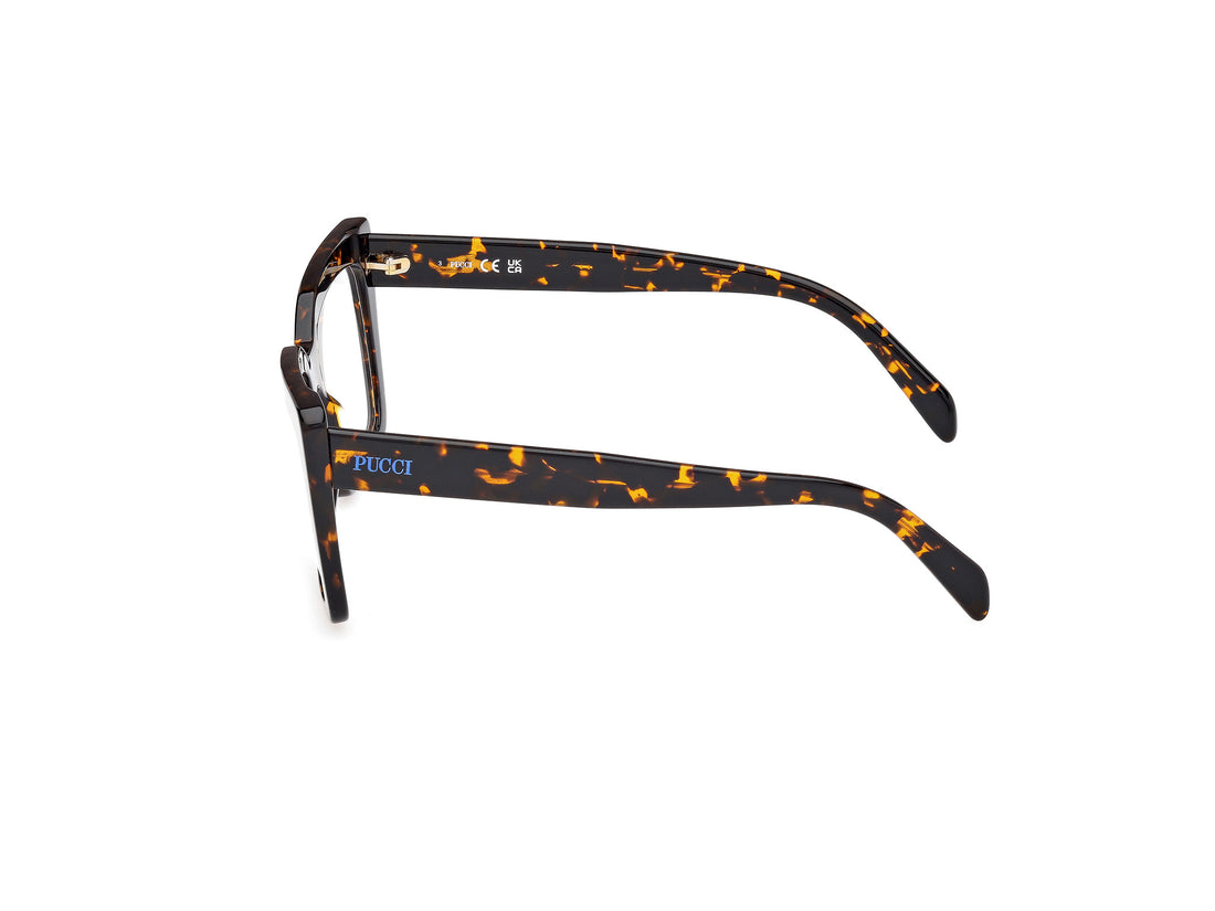 Prescription glasses emilio pucci ep5261 052 havana square femenino size 54mm - Detailed view