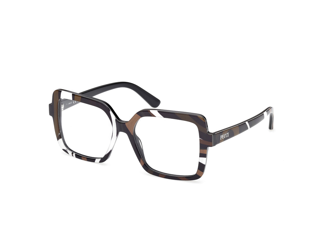 Prescription glasses emilio pucci ep5265 099 estampado rectangular femenino size 54mm - Main view