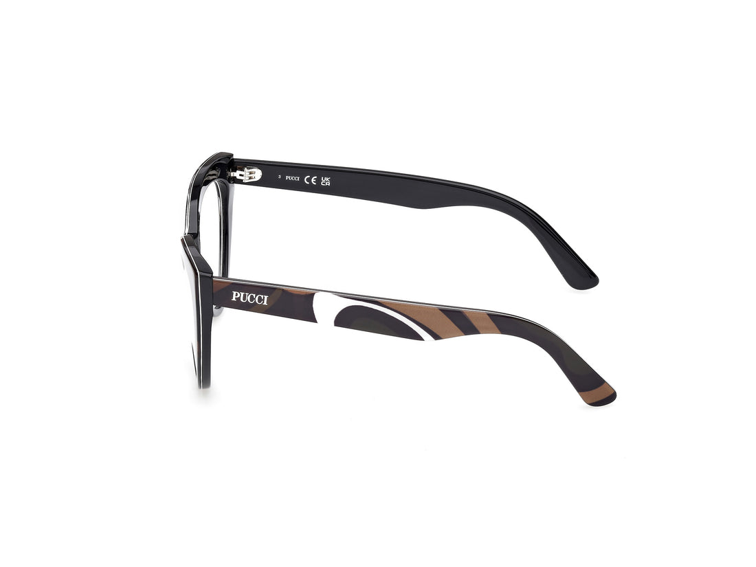 Prescription glasses emilio pucci ep5266 099 estampado cat eye femenino size 54mm - Detailed view