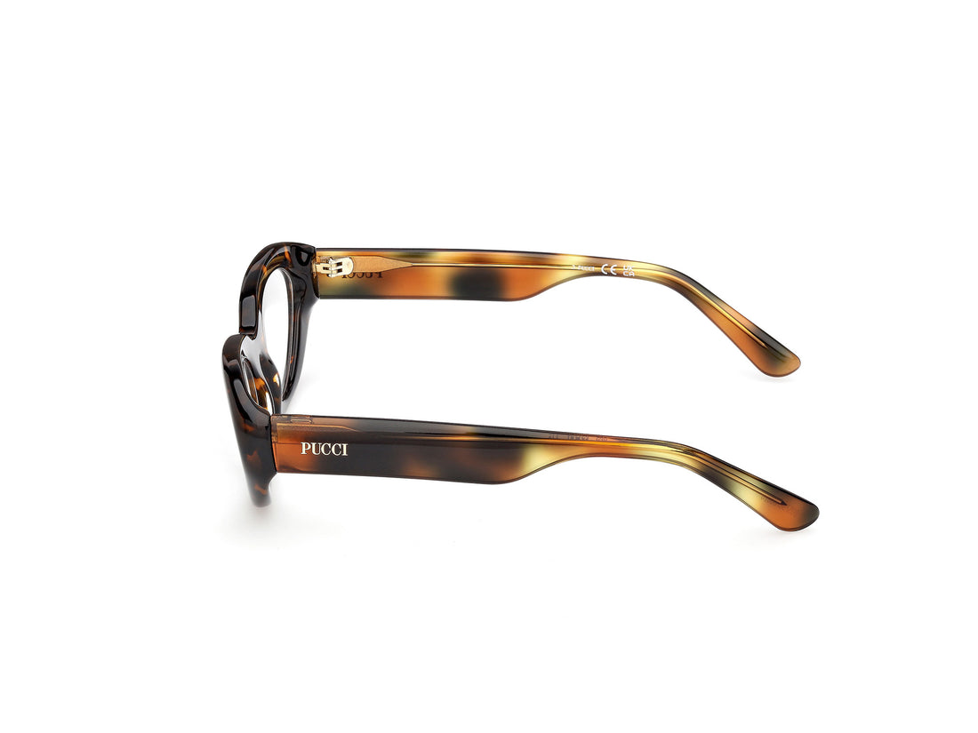 Prescription glasses emilio pucci ep5271 052 havana cat eye femenino size 52mm - Detailed view