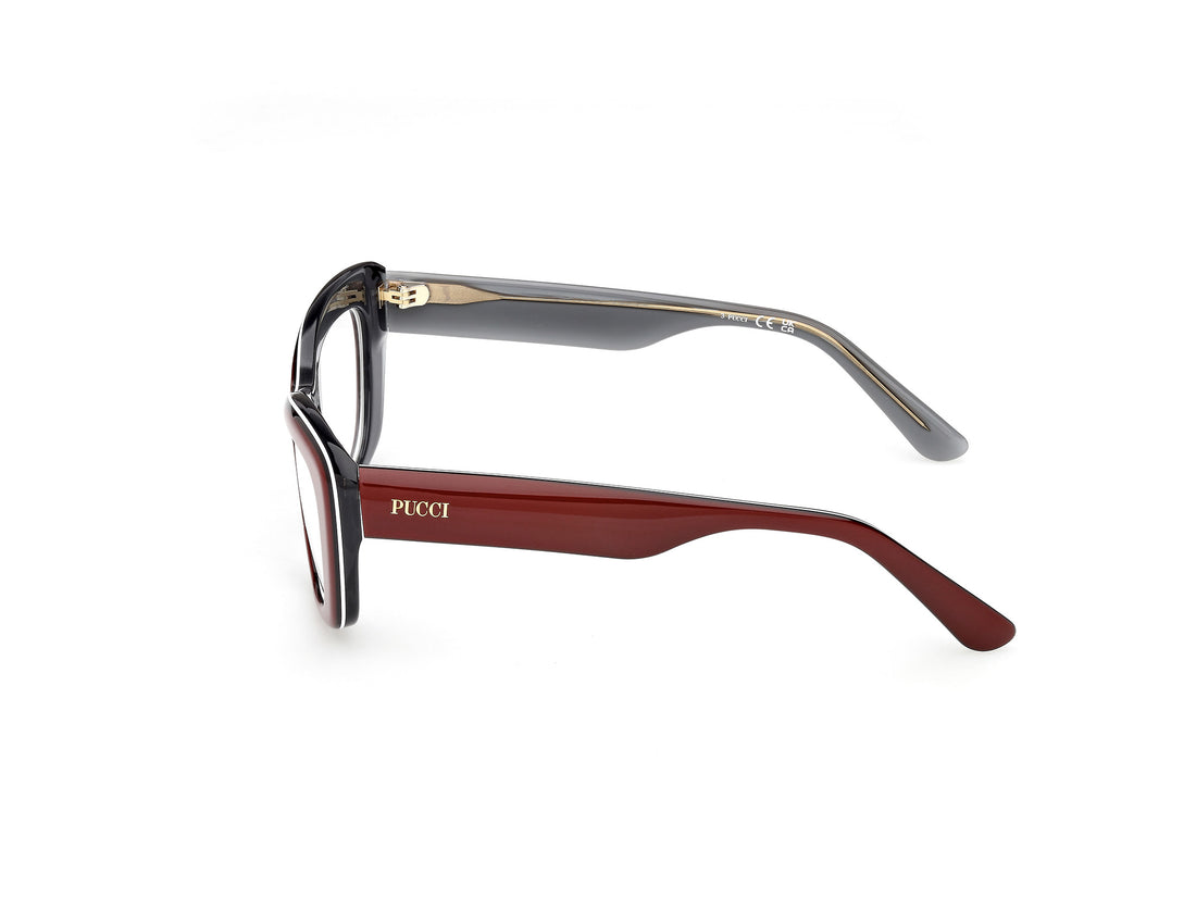 Prescription glasses emilio pucci ep5273 071 burdeos oval femenino size 53mm - Detailed view