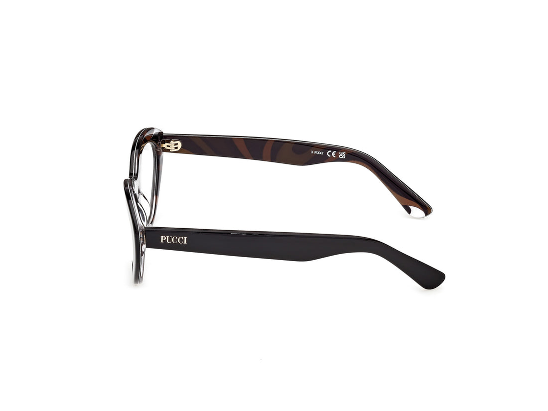 Gafas graduadas emilio pucci ep5287 005 negro cat eye femenino talla 55mm - Vista de detalle