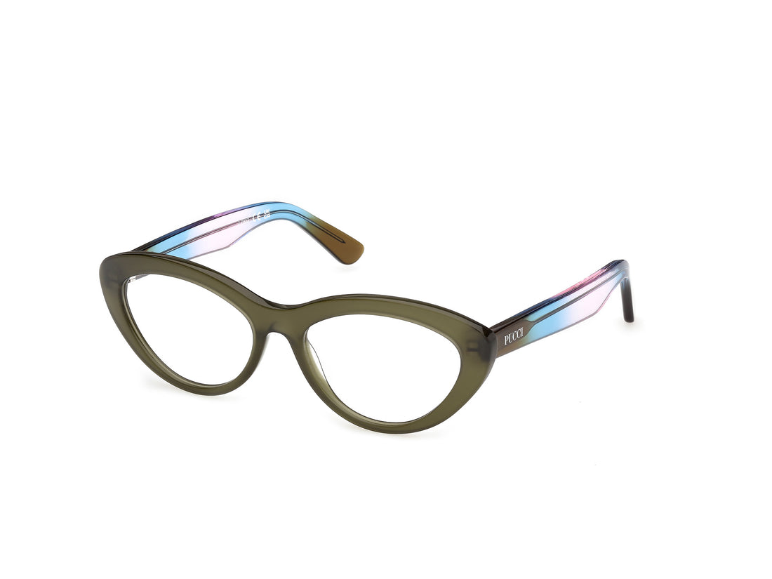 Gafas graduadas emilio pucci ep5287 096 verde cat eye femenino talla 55mm - Vista principal