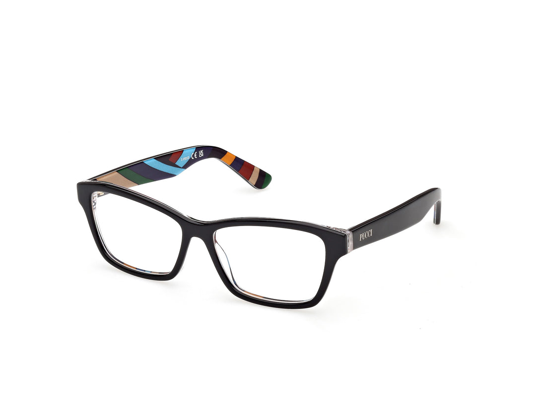 Gafas graduadas emilio pucci ep5288 005 negro rectangular femenino talla 56mm - Vista principal