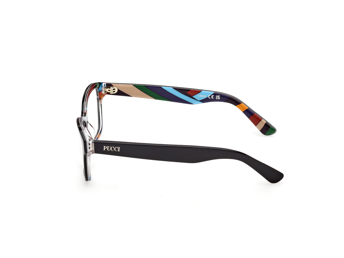 Occhiali da vista emilio pucci ep5288 005 negro rectangular femenino taglia 56mm - Vista dettagliata