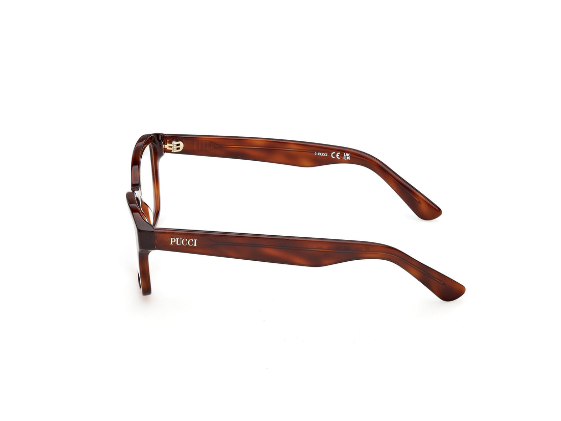 Occhiali da vista emilio pucci ep5288 053 havana rectangular femenino taglia 56mm - Vista dettagliata