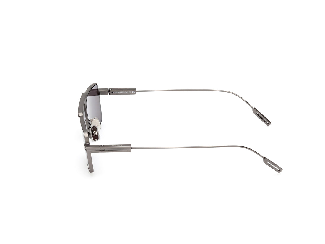 Sonnenbrillen ermenegildo zegna ez0233 09a gris masculino größe 57mm - Detailansicht