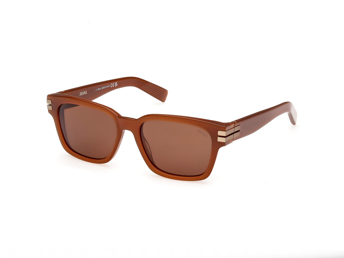 Sonnenbrillen ermenegildo zegna ez0237 45e marron masculino größe 55mm - Hauptansicht