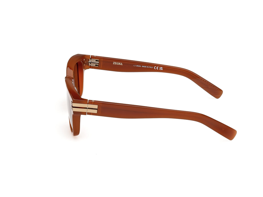 Sonnenbrillen ermenegildo zegna ez0237 45e marron masculino größe 55mm - Detailansicht