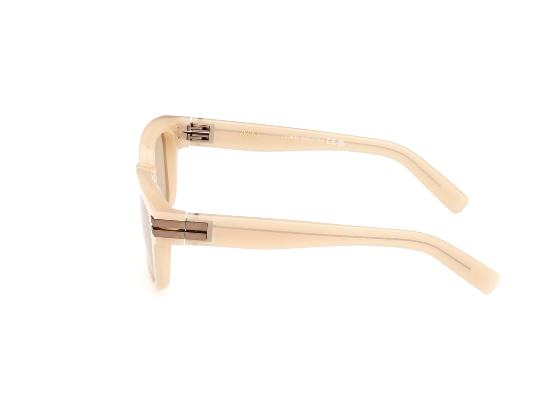 Sonnenbrillen ermenegildo zegna ez0237 57e beige masculino größe 55mm - Detailansicht