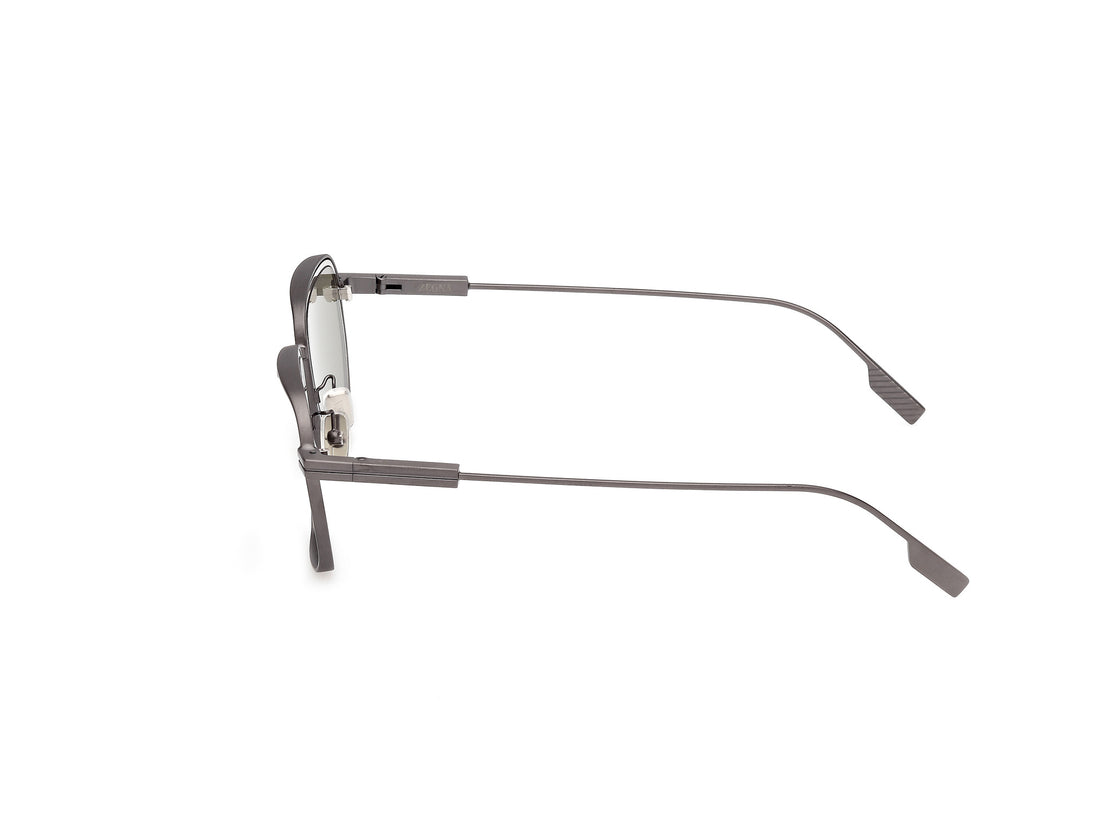 Óculos de sol ermenegildo zegna ez0256 09n plateado geometric masculino tamanho 49mm - Vista de detalhe