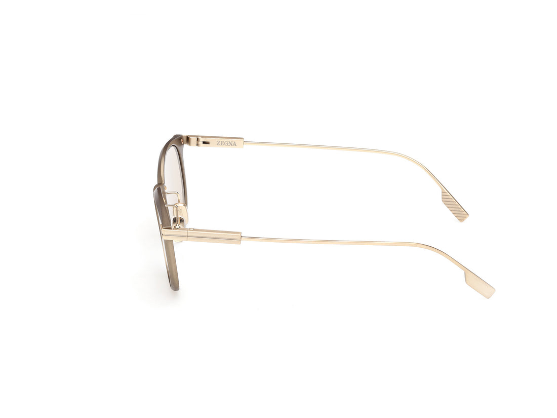 Sunglasses ermenegildo zegna ez0260 32e dorado round masculino size 50mm - Detailed view