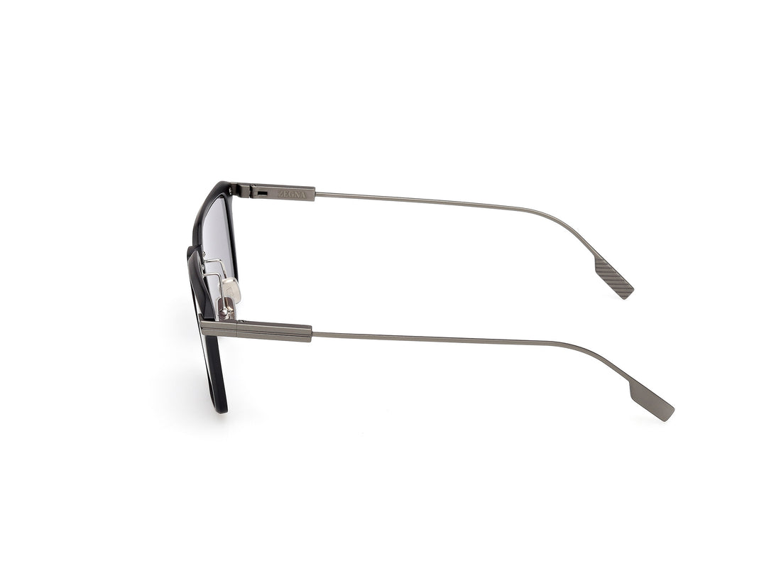 Sunglasses ermenegildo zegna ez0273-h 20a gris square masculino size 55mm - Detailed view