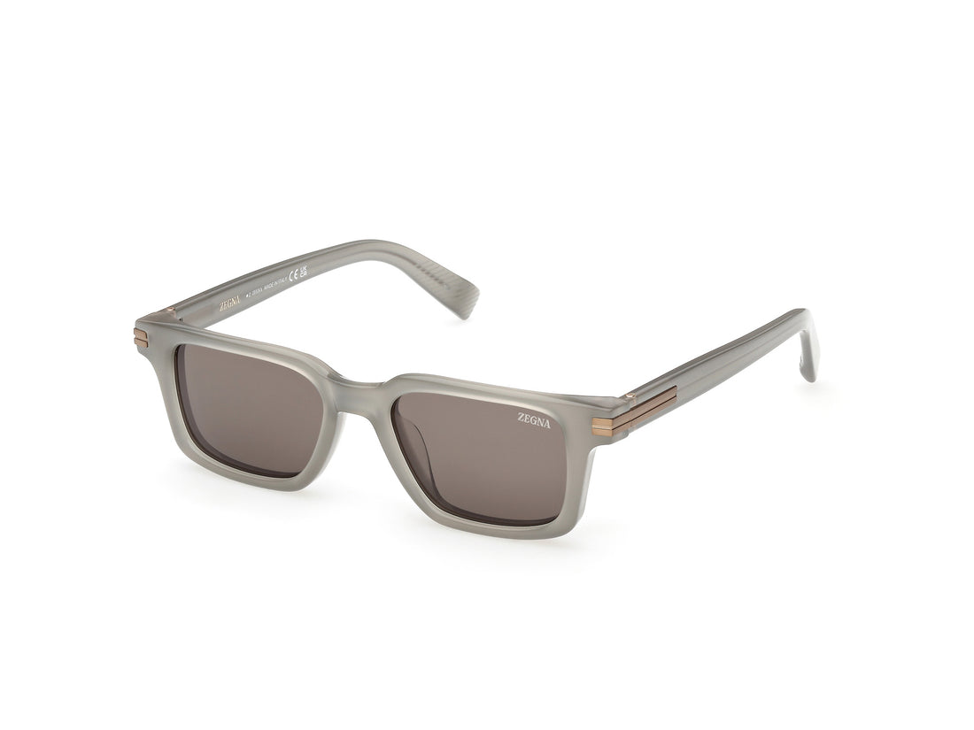 Óculos de sol ermenegildo zegna ez0280 20j gris rectangular masculino tamanho 50mm - Vista principal
