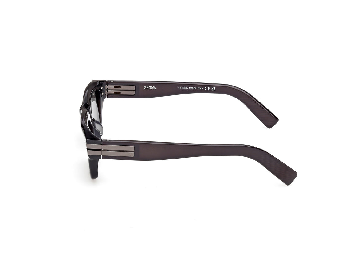 Óculos de sol ermenegildo zegna ez0282 20d gris rectangular masculino tamanho 56mm - Vista de detalhe