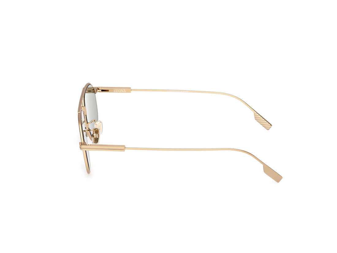 Óculos de sol ermenegildo zegna ez0289 35n bronce geometric masculino tamanho 56mm - Vista de detalhe
