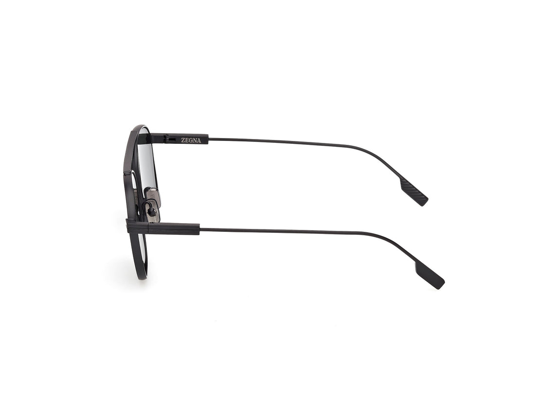 Óculos de sol ermenegildo zegna ez0290 02n negro geometric masculino tamanho 53mm - Vista de detalhe