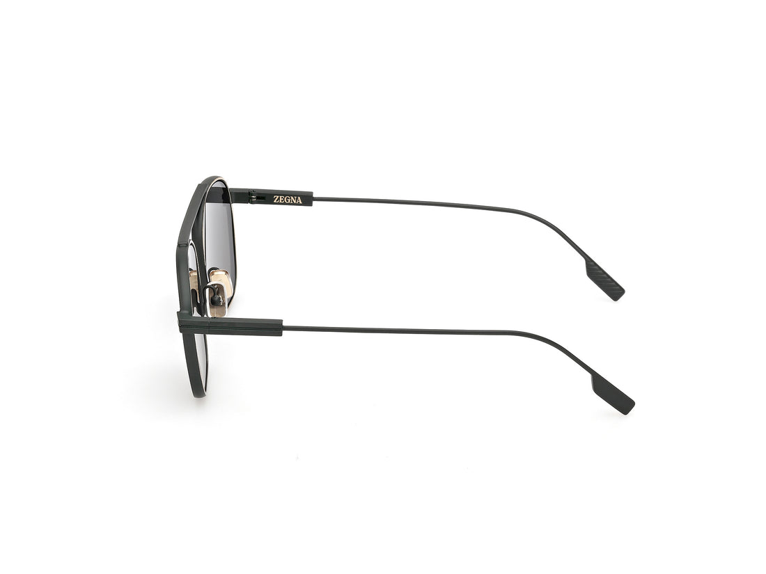 Óculos de sol ermenegildo zegna ez0290 97d verde geometric masculino tamanho 53mm - Vista de detalhe