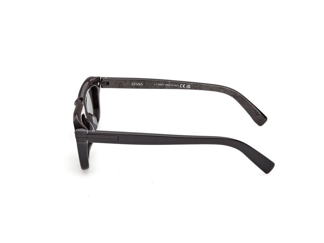 Óculos de sol ermenegildo zegna ez0301 05d negro rectangular masculino tamanho 53mm - Vista de detalhe