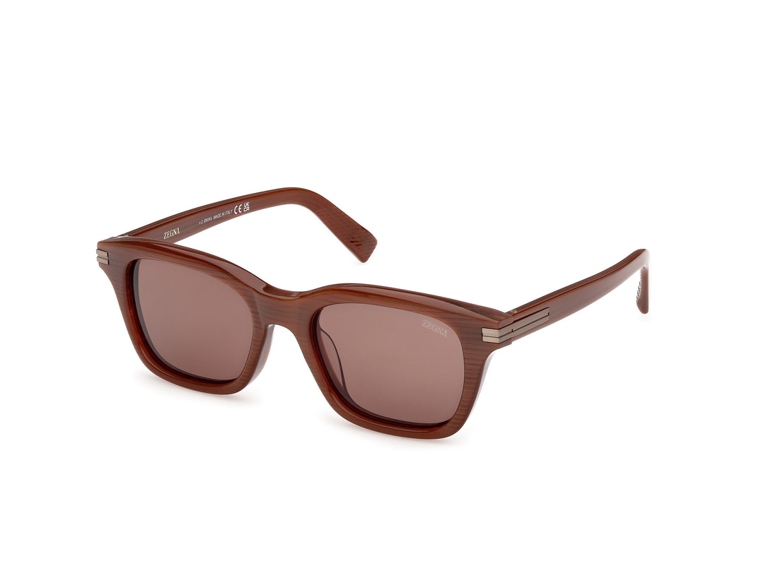 Gafas de sol ermenegildo zegna ez0303 47e marron geometric masculino talla 54mm - Vista principal