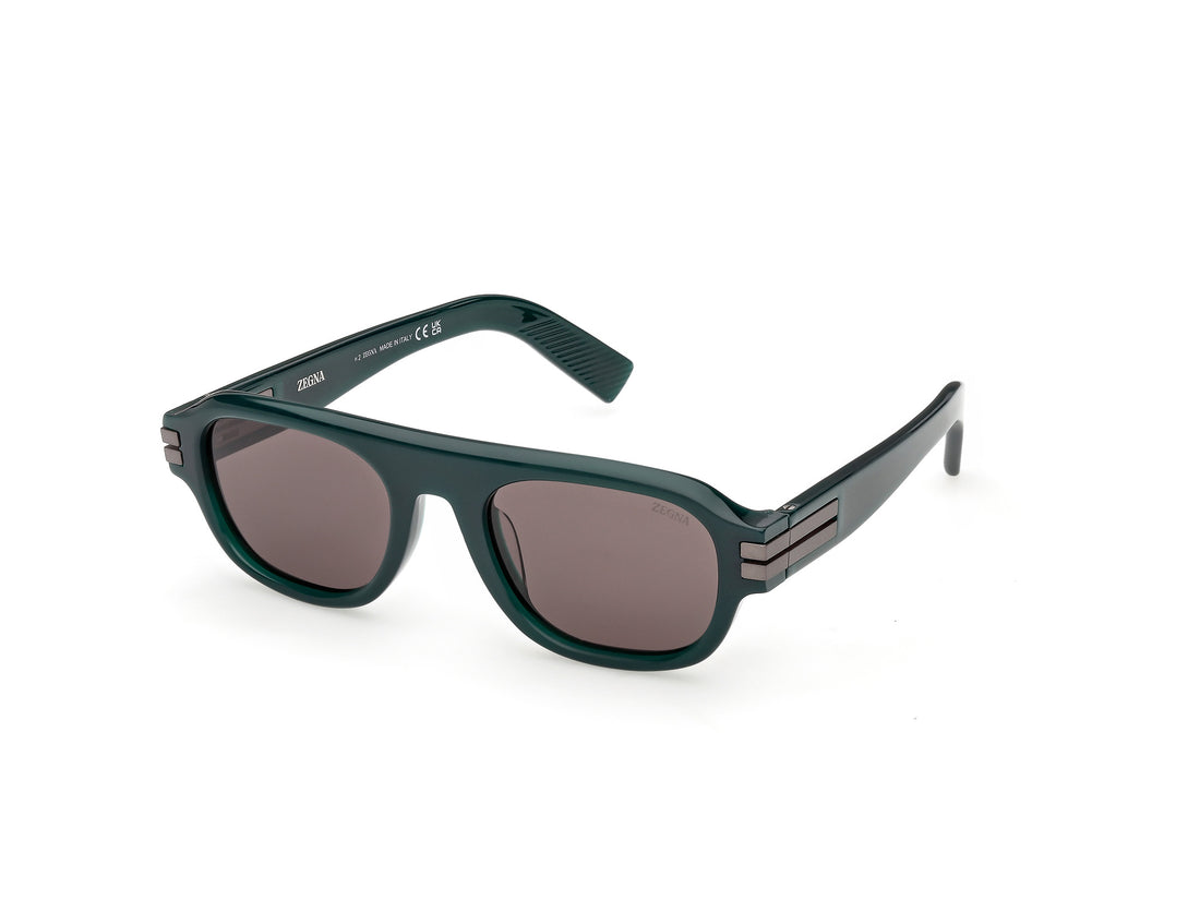 Óculos de sol ermenegildo zegna ez0304 96a verde geometric masculino tamanho 52mm - Vista principal