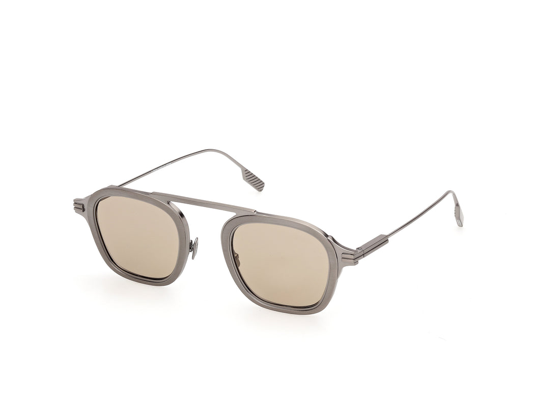 Solbriller ermenegildo zegna ez0315 35j bronce geometric masculino størrelse 47mm - Hovedvisning