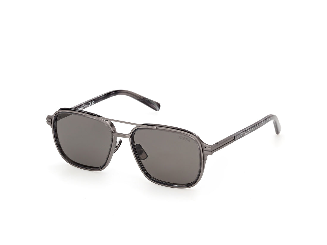 Solbriller ermenegildo zegna ez0321 08d plateado navigator masculino størrelse 55mm - Hovedvisning