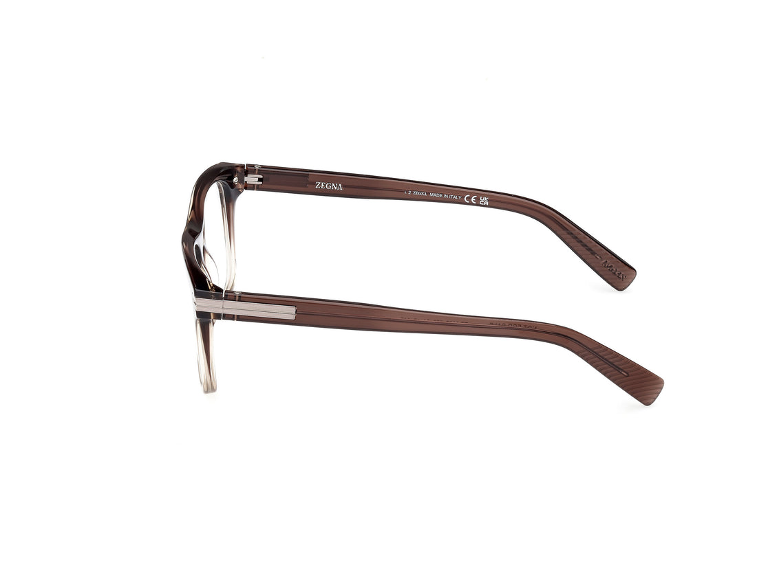 Brillen ermenegildo zegna ez5267 050 marron masculino größe 54mm - Detailansicht